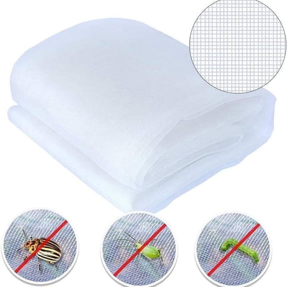 Garden Netting 19.6 x 8.2FT Ultra Fine Plant Mesh Protection Against Insects Birds for Raised Beds Garden