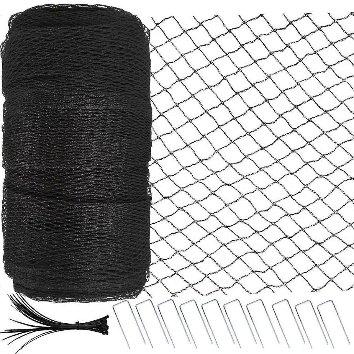 Garden Netting 4x10m,Extra Strong Woven Mesh Bird Netting For Fruit Trees,Plants & Vegetables,Reusab