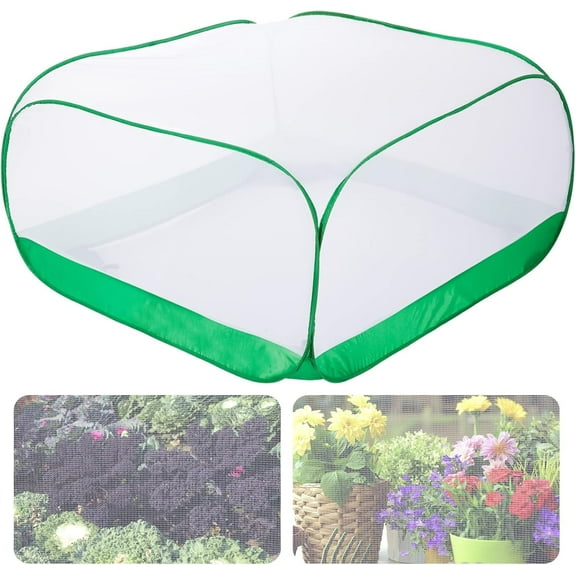 Garden Netting Mesh Plant Cover - 4×4×2 FT Plant Covers Net for Square Raised Garden Bed, Ultra Fine Garden Mesh Netting Protection from Bird Pest Barrier Net Row Cover for Plant Fruit Vegetable