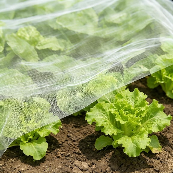 Garden Netting Pest Barrier 4x25FT Ultra Fine Insect Netting for Garden Raised Beds, Plant Net Mesh Cover for Garden Protection, Bird Bug Net, Greenhouse Row Cover Nets for Vegetables Fruits Flowers