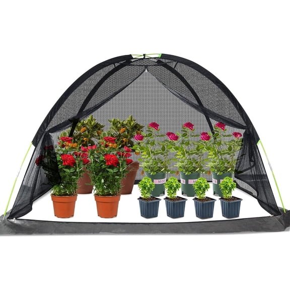 Garden Netting Plant Cover from Sun Reusable Bird Netting Crop Cages for Garden Plant Shade for Plants Pond Net Dome Bush Netting Mesh for Garden Net 7X5X4.4FT