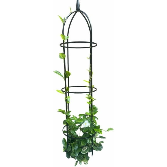 Garden Obelisk Trellis, Powder-Coated Steel, 67" H, 78.5" H or 94.5" H