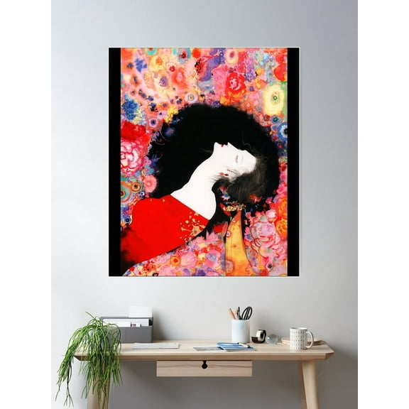 Garden Of Dreams - Yoshitaka Amano Poster Wall Art, Modern Wall Decor For Living Room Bedroom, 12x18 UNFRAMED