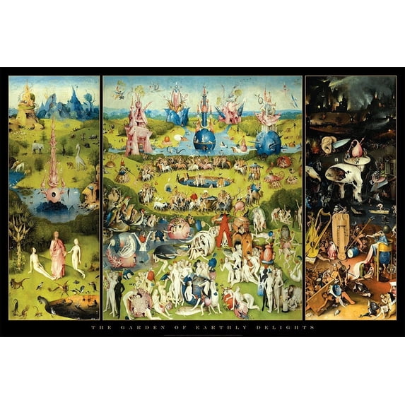 Garden Of Earthly Delights By Hieronymus Bosch Unframed 12x18inch(30x45cm)
