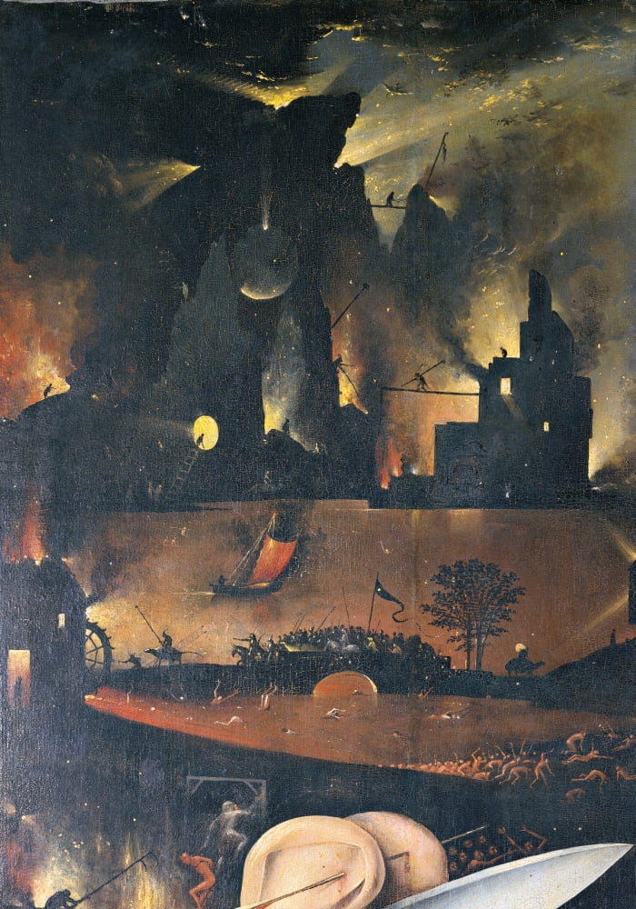 Garden Of Earthly Delights - Hell Music Canvas Art - (18 x 24)