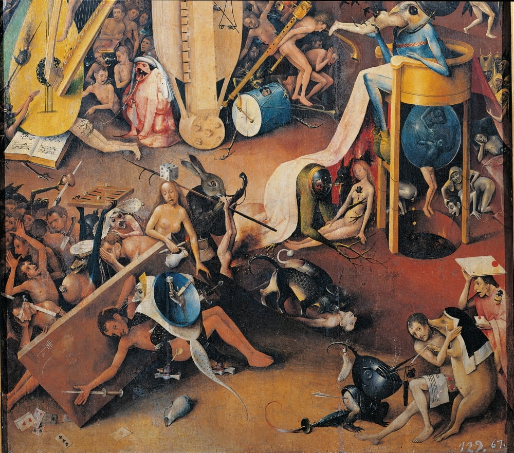 Garden Of Earthly Delights - Hell Music Canvas Art - (36 x 24)
