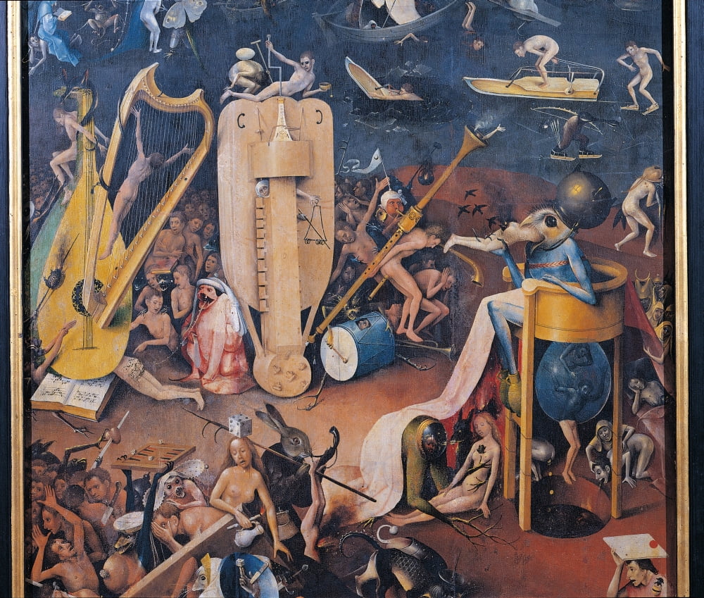 Garden Of Earthly Delights - Hell Music Canvas Art - (36 x 24)