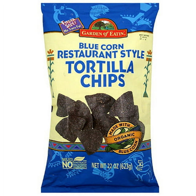 Garden Of Eatin' Restaurant Style Blue Corn Tortilla Chips, 22 oz (Pack of 10)