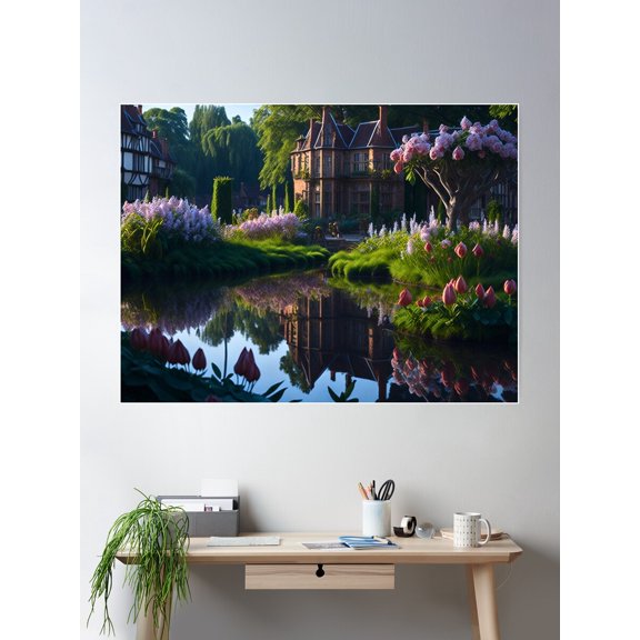 Garden Of Eternal Spring Poster Wall Art, Modern Wall Decor For Living Room Bedroom, 8x12 UNFRAMED