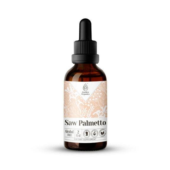 Saw Palmetto Extract, Natural Herbal Supplement for Urinary Tract Support, Saw Palmetto (Serenoa repens) Dried Berry Tincture, Alcohol-Free, Drops 2 oz