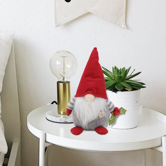 Garden Ornament Gnome Doll Red Cloth Home Decoration For Bar 1Pc