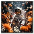 Garden Out Of Earth Canvas Quirky Astronaut Art Prints by Art Remedy