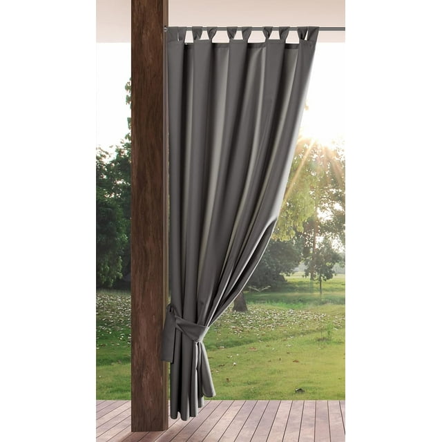 Garden Outdoor Curtain With Tab Top 1 Pc. Velcro Fastener, Sun