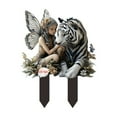 thumbnail image 1 of Garden Outdoor Statues Garden Stake Decor, 2D Flat Acrylic Fairy Garden Decor Panel, Backyard Accessories for Lawn Yard Art Porch Patio Housewarming Gift, 1 of 5