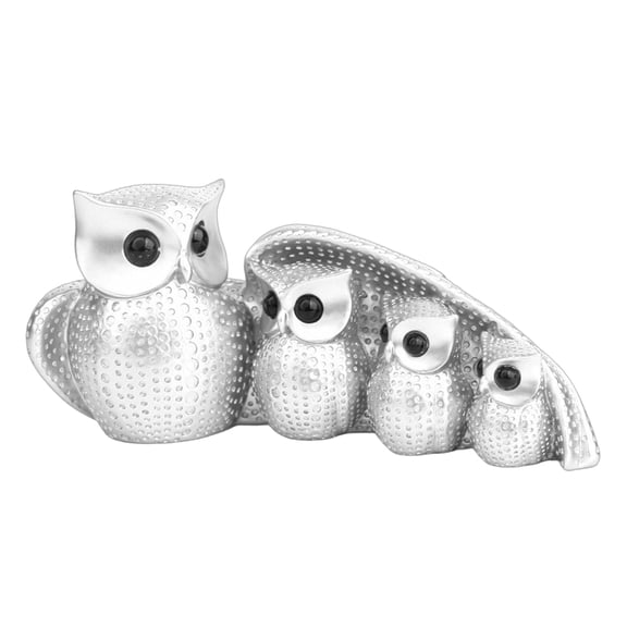 Garden Owl Family Decors Statue Figurines Sculpture Table Centrepieces