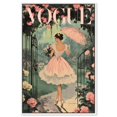 thumbnail image 1 of Garden Parasol Stroll Cover Canvas Print Glam Art Prints by Art Remedy, White Frame, 30 x 45, 1 of 7