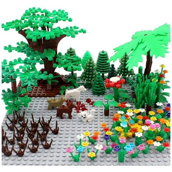 General Jims Toys & Bricks Parkland Garden Scene Building Blocks Set, Diorama Model
