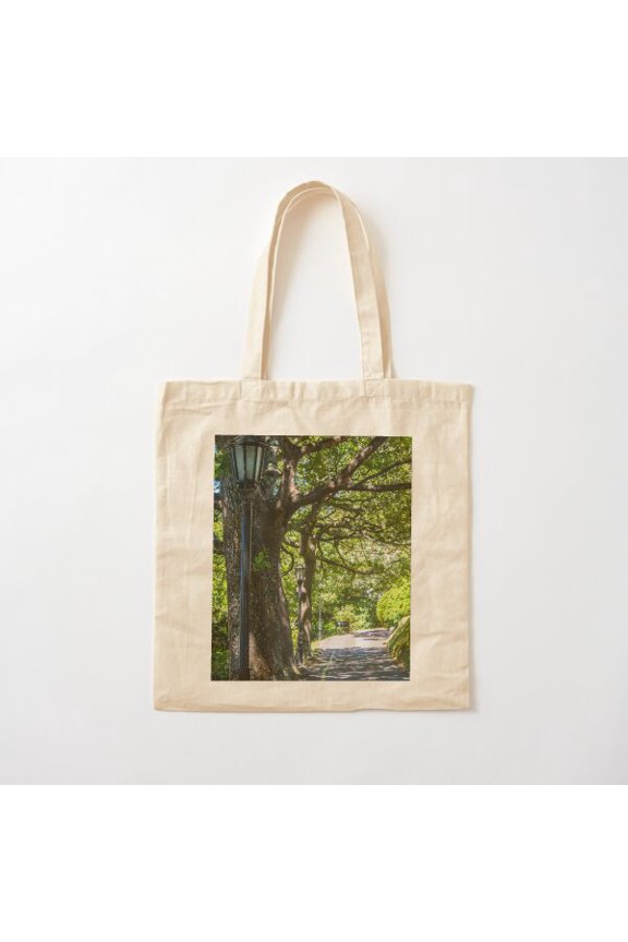 Garden Path Lighting Canvas Tote Bags, Reusable Shopping Bag