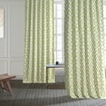 thumbnail image 1 of Garden Path Moss Green Printed Cotton Curtain (1 Panel), Garden Path Moss Green, 50W X 96L, 1 of 6