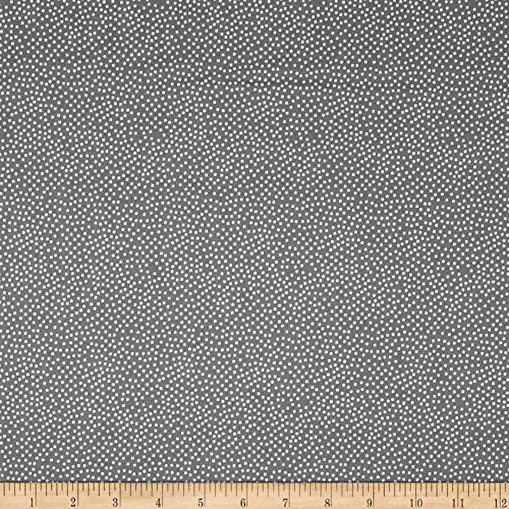 Michael Miller Garden Pindot Fabric - Ash Color, 44/45" Wide, 10 Yard Bolt, Cotton Print For Quilting & Crafts