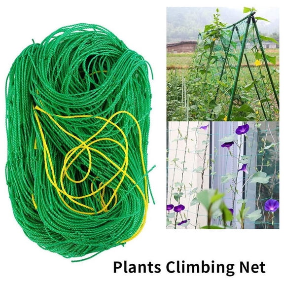 Garden Plant Climbing Net Trellis Netting Mesh Support Fruits Vine Veggie Bean