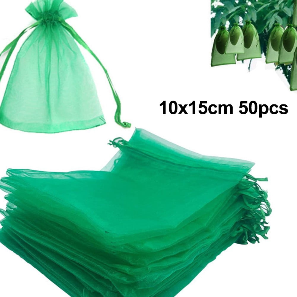 Drawstring Net Filter Lanfini Garden Plant Fruit Protect Drawstring Net Bag Mesh Against Pest ...