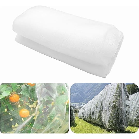 Garden Plant Insect Netting with Drawstring, Protective Mesh Bags for Fruit Trees, Blueberry Bushes and Flowers, Bird and Squirrel Barrier for Outdoor Landscape