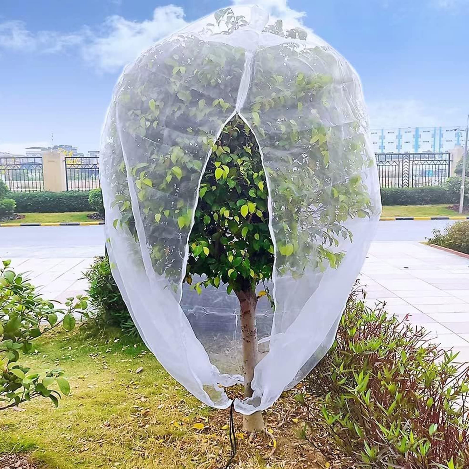 Garden Plant Mesh Cover Insect proof Full Drawstring And Zipper Closure ...