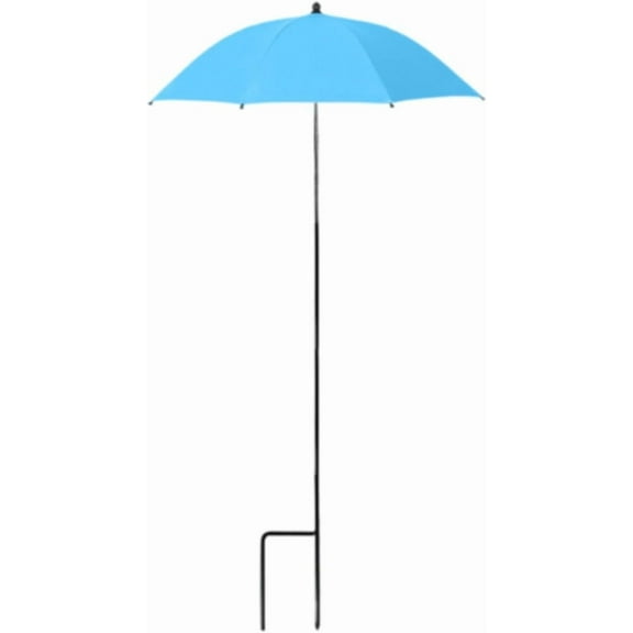 Garden Plant Protection Umbrella with H-Stake, Adjustable Height Sunshade Cover for Plants, 52.4" Weather-Resistant Plant Shelter for Garden Beds