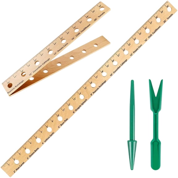 Garden Plant Spacing Ruler, Gardening Layout Tool for Seedling Distance Measurement for Vegetable or Flower Bed 31.5Inch