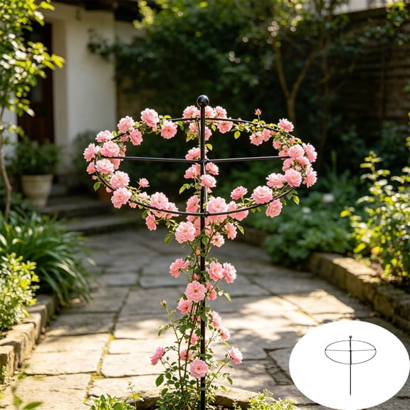 Garden Plant Support, Outdoor Wrapping Trellis, Metal Plant Climbing Frame for Yard Decoration