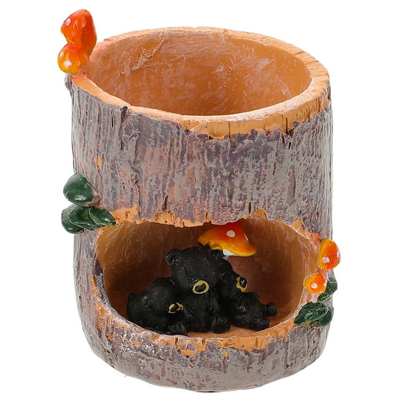 Garden Planters Black Bear Flower Pot Child Office