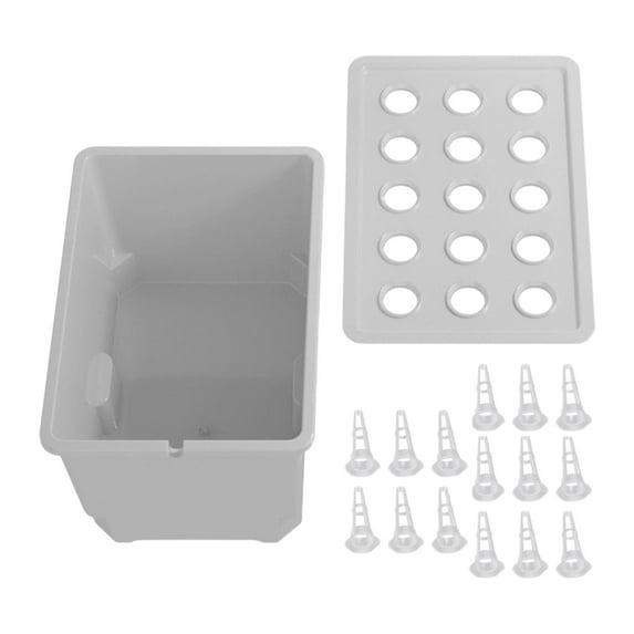 Garden Planting Container Box Split Design for Easy Water Changes for Leafy Vegetables Greens and Flowers