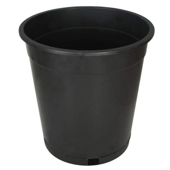 Garden Plastic Planter Nursery Pots - 10 Pcs 5 Gallon Round Black Nursery Pots for Indoor and Outdoor Plants with Drainage Hole