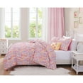 thumbnail image 1 of Garden Posies Pink 4-Piece Embellished Soft Microfiber Comforter Set - Full, 1 of 8