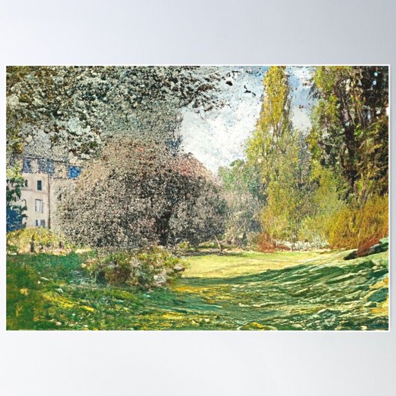 Garden Poster Wall Art, Modern Wall Decor For Living Room Bedroom, 16x24 UNFRAMED