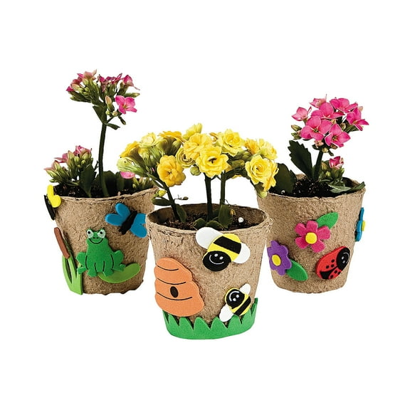 Garden Pot Craft Kit - Craft Kits - 12 Pieces