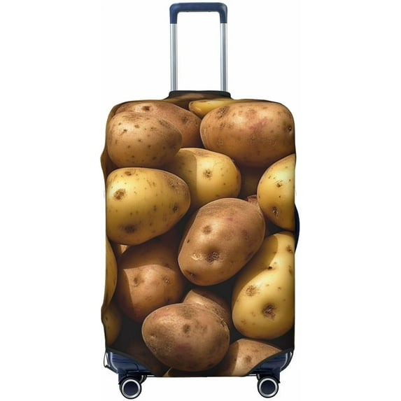 Garden Potatoes Luggage Covers for Suitcase Washable Suitcase Cover Fashion Stretch Suitcase Protector Cover Anti-Scratch Baggage Covers Fit 18-32 Inch Luggage X-Large