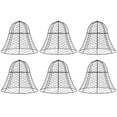 thumbnail image 1 of Garden Pots Outsunny Garden Chicken Wire Cloche, 16" x 13" Stackable Animal Plant Protectors, 6 Pack of Metal Crop Cages to Keep Animals Out, Black,Outdoor Garden Planters, 1 of 9