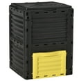 thumbnail image 1 of Garden Pots Outsunny Garden Compost Bin 80 Gallon Outdoor Large Capacity Composter Fast Create Fertile Soil Aerating Box, Easy Assembly, Yellow,Outdoor Garden Planters, 1 of 9