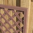 thumbnail image 1 of Garden Pots Outsunny Raised Garden Bed with Trellis Lattice, Wood Planter Box with Self Draining Gap, Freestanding Trellis Planter for Climbing Plants, Vines, Flowers, 29.5" x 13.25" x 53.25", Light, 1 of 10