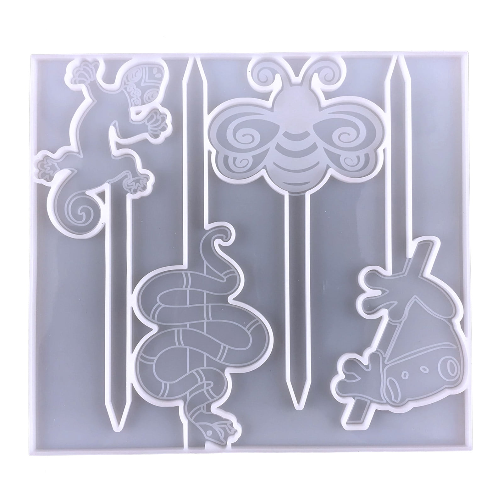 Garden Potted Tag Mold Epoxy Silicone Mold Various Garden Stake Plant ...