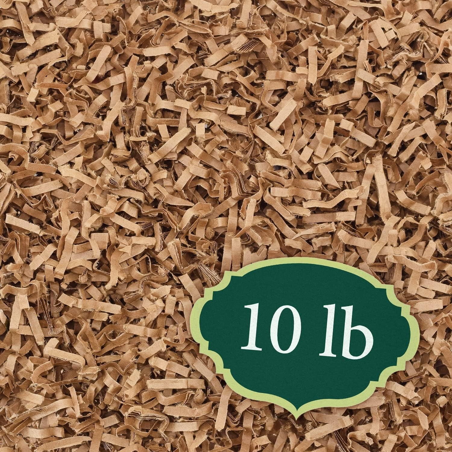 Garden Products Confetti Cut Kraft Paper Shred Filler, Recyclable Packing for Packaging, Shipping, Moving, Cushioning, Gift Baskets, Gift Wrapping, Holidays, and Crafts, 10 lb