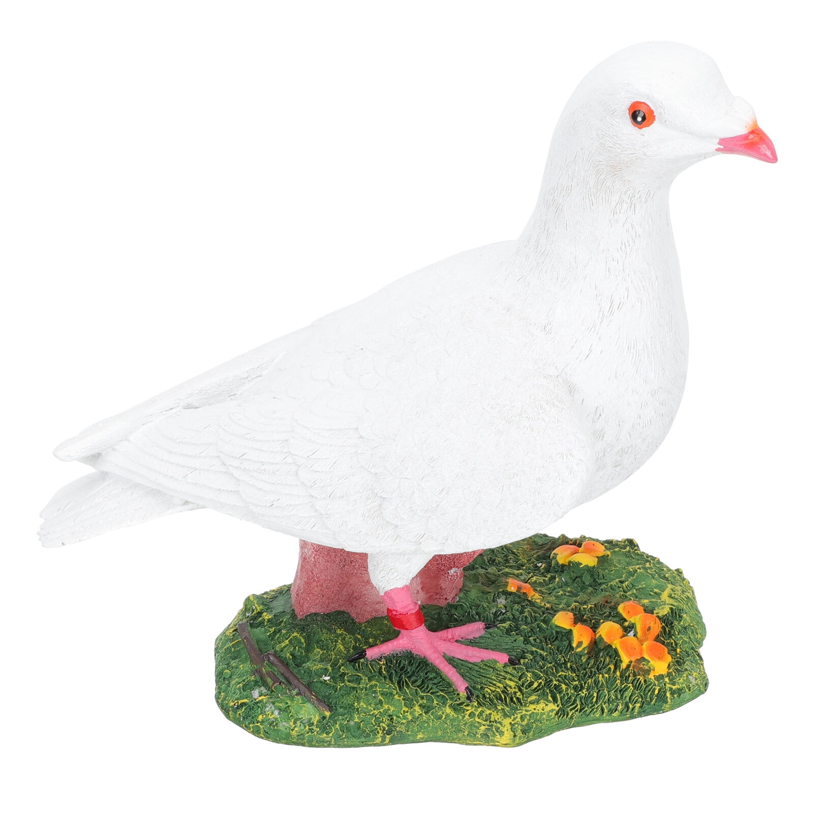 Garden Rabbit Statue Pigeon Decor Simulation Ornament Miniature Bird Sculpture