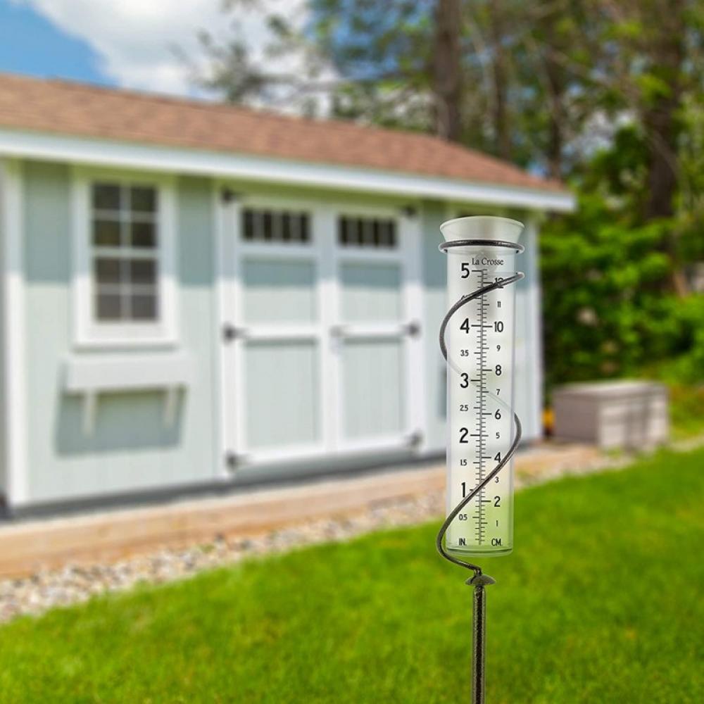 Garden Rain Gauge Garden Rain Water Measurement Tool Easy Readout Rain Gauges Spiral Garden
