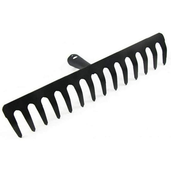 Garden Rake For Hand Rake Lawns Metal 14 Teeth Dead Leaves Loose Soil Garden Tool For Farm Gardening