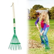 GleamNest Garden Rake with Wooden Handle