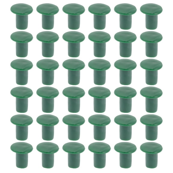 Garden Rattan Bamboo Hat Rebar Safety Cap Pole Tips Fence Protective Caps 36 Pcs