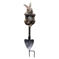 thumbnail image 1 of Garden Resin Statue for Outdoor | Sculptures & Statues Garden Figurines with Shovel Animals Rabbit Turtle,5X16.5 cm,Brown, 1 of 9
