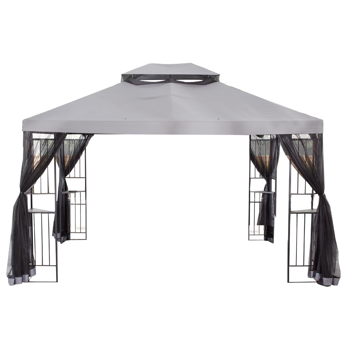Slate Gray Two-Tiered 10' x 12' Replacement Gazebo Canopy